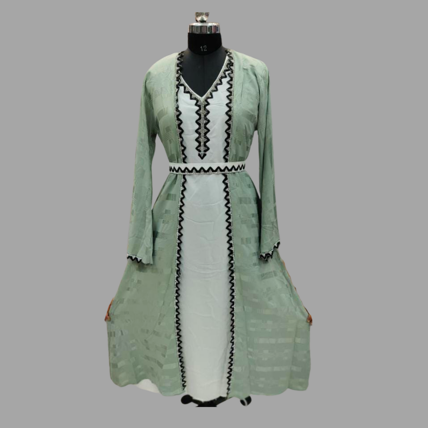 Stylish and Comfortable Green Abaya – Designed by Design wAve