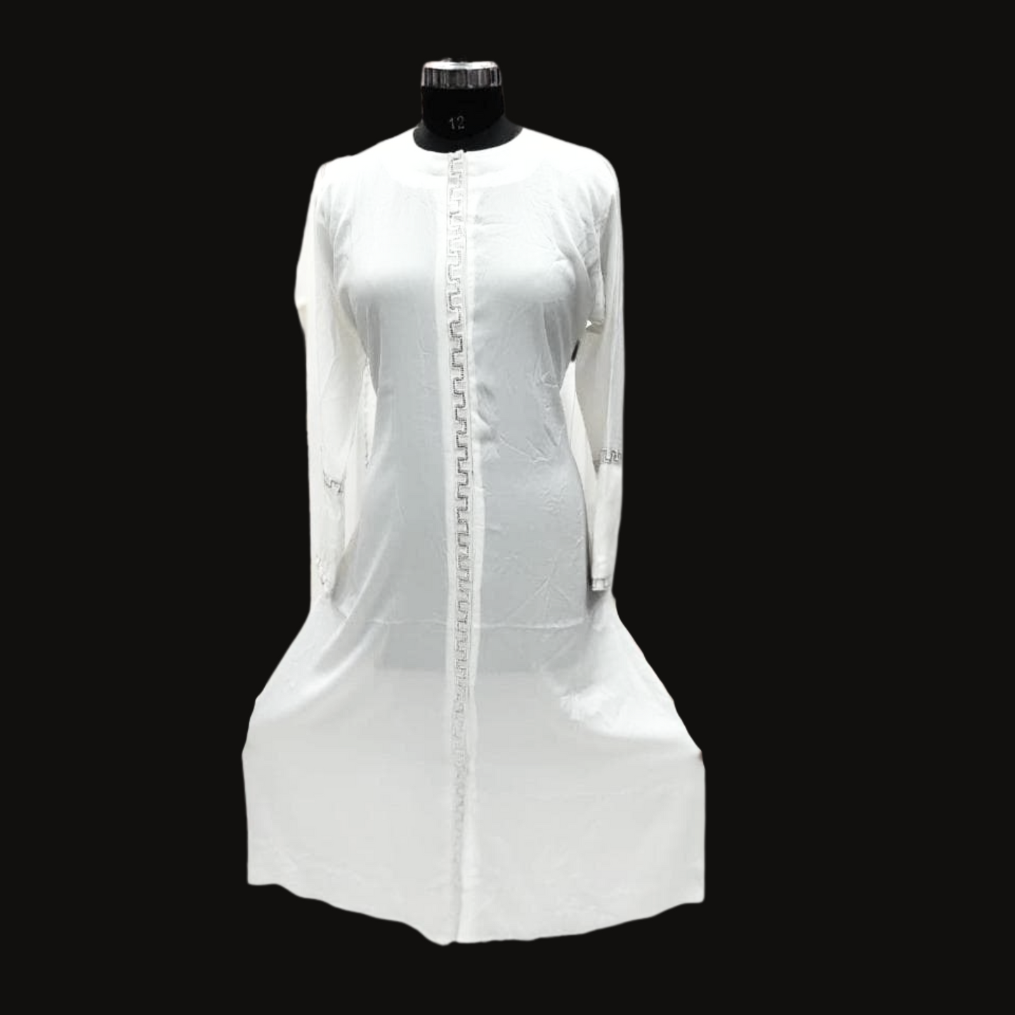 Beautiful White Abaya – Soft Fabric, Elegant Design