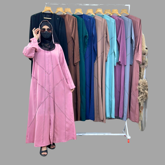 Lightweight and Breathable  Pink Abaya – Your Go-To Modest Wear