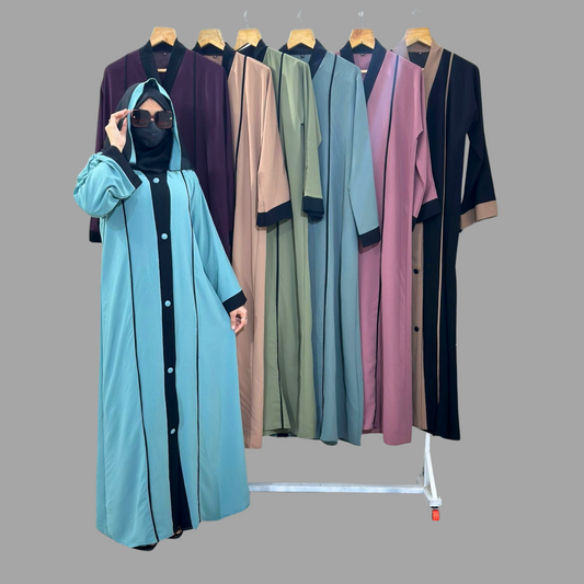 Beautiful  Blue Abaya – Soft Fabric, Elegant Design