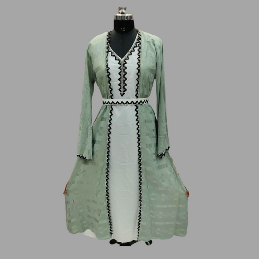 Stylish and Comfortable Green  Abaya – Designed by Design wAve